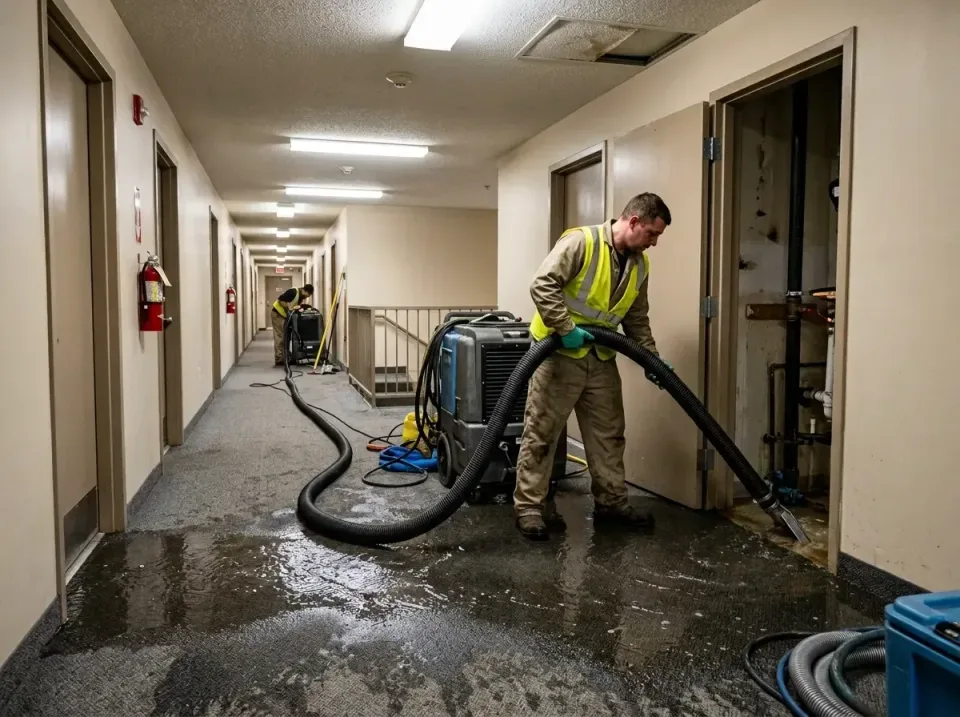 multi-unit-apartment-hallway-f-005 — frequently asked questions, Emergency Burst Pipe Water Extraction & Removal in White Ha…